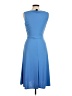 Express 100% Polyester Solid Blue Casual Dress Size 9 - 10 - photo 2