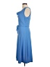Express 100% Polyester Solid Blue Casual Dress Size 9 - 10 - photo 5