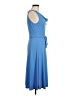 Express 100% Polyester Solid Blue Casual Dress Size 9 - 10 - photo 4