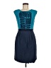 BCBGMAXAZRIA Color Block Teal Casual Dress Size 6 - photo 1