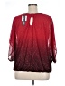 Sara Michelle 100% Polyester Red 3/4 Sleeve Blouse Size 1X - photo 2