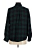 Le Lis 100% Rayon Plaid Green Long Sleeve Button-Down Shirt Size M - photo 2
