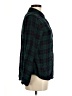 Le Lis 100% Rayon Plaid Green Long Sleeve Button-Down Shirt Size M - photo 4