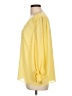 Halogen 100% Polyester Yellow 3/4 Sleeve Blouse Size L - photo 5