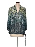 Unbranded 100% Polyester Teal Long Sleeve Blouse Size XL - photo 1