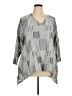 Mosaic Gray Long Sleeve Top Size XL (estimated) - photo 1