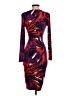 Cache Print Purple Cocktail Dress Size S - photo 2
