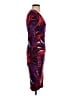 Cache Print Purple Cocktail Dress Size S - photo 4