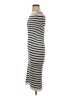 Unbranded 100% Polyester Stripes Gray Casual Dress Size S - photo 5