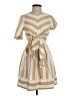STAUD Stripes Tan Casual Dress Size XS - photo 1