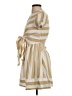 STAUD Stripes Tan Casual Dress Size XS - photo 5