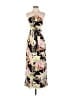 Forever 21 100% Polyester Tropical Black Ivory Casual Dress Size XS - photo 1