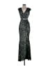 Mac Duggal 100% Polyester Silver Cocktail Dress Size 2 - photo 1