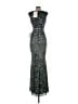 Mac Duggal 100% Polyester Silver Cocktail Dress Size 2 - photo 2