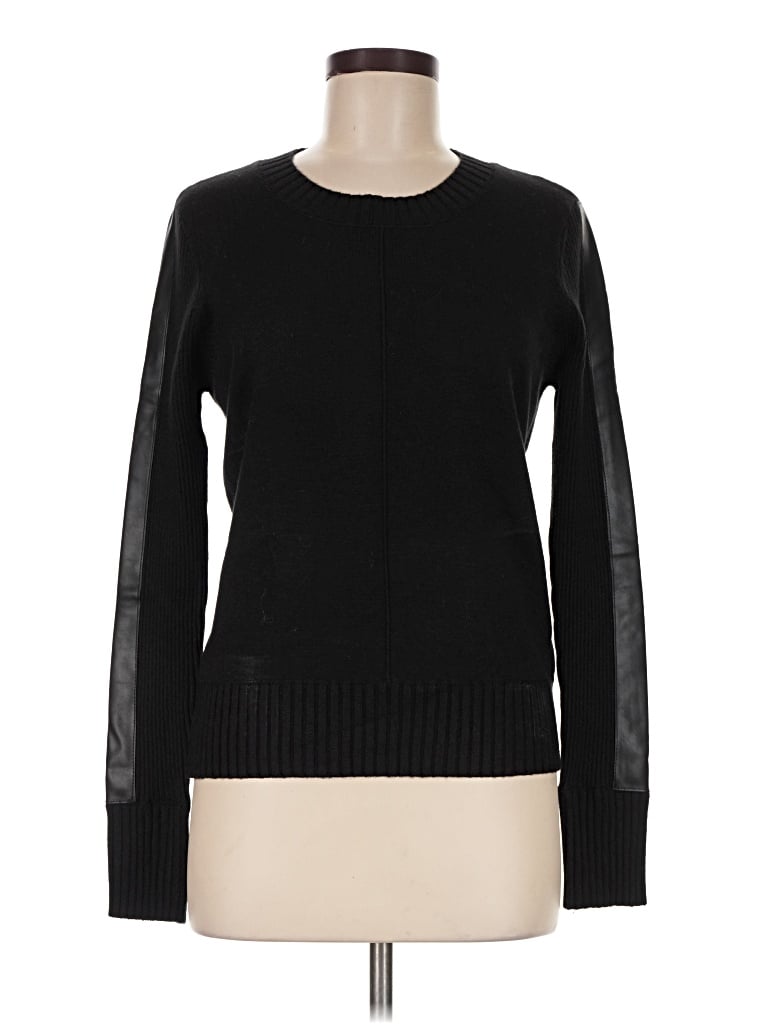 Pre-owned Evereve Pullover Sweater In Black