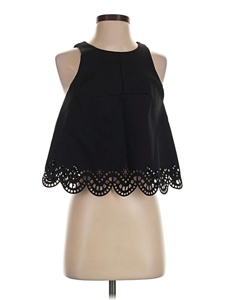 Pre-owned Kendall & Kylie Sleeveless Blouse In Black