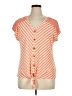 Vintage Rose Orange Short Sleeve Blouse Size XL - photo 1