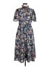 Julia Jordan 100% Polyester Paisley Blue Casual Dress Size 6 - photo 1