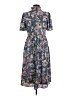 Julia Jordan 100% Polyester Paisley Blue Casual Dress Size 6 - photo 2