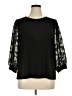 CeCe Black 3/4 Sleeve Blouse Size XL - photo 1