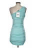 Hello Molly 100% Polyester Teal Cocktail Dress Size 4 - photo 2
