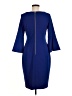 Calvin Klein Solid Blue Cocktail Dress Size 8 - photo 2