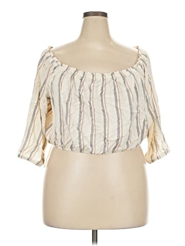 Torrid 3/4 Sleeve Blouse (view 1)