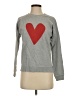 Hanna Andersson 100% Cotton Hearts Gray Sweatshirt Size XS - photo 1