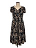 Leota Animal Print Brown Casual Dress Size M - photo 1