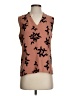 Ann Taylor 100% Polyester Brown Sleeveless Blouse Size S - photo 1