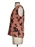 Ann Taylor 100% Polyester Brown Sleeveless Blouse Size S - photo 5