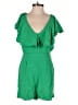Zara Solid Green Romper Size XS - photo 1