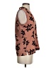 Ann Taylor 100% Polyester Brown Sleeveless Blouse Size S - photo 4