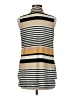 DressBarn 100% Polyester Stripes Ivory Sleeveless Blouse Size M - photo 2