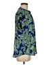 Cynthia Steffe 100% Polyester Paisley Blue Short Sleeve Blouse Size M - photo 4