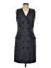 J. McLaughlin 100% Polyester Tweed Gray Casual Dress Size 6 - photo 1