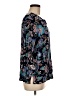 Norm Thompson 100% Viscose Black 3/4 Sleeve Blouse Size M (petite) - photo 4