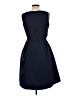 Merona 100% Polyester Solid Blue Casual Dress Size 10 - photo 2
