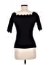 Milly Black Short Sleeve Top Size M - photo 2