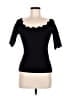 Milly Black Short Sleeve Top Size M - photo 1