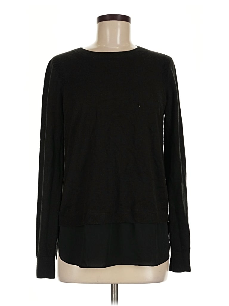 Pre-owned Ann Taylor Loft Sweatshirt In Black
