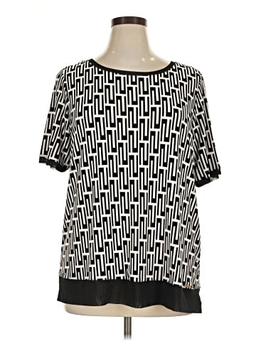 Anne Klein Short Sleeve Blouse (view 1)
