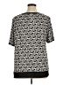 Anne Klein Black Short Sleeve Blouse Size 1X - photo 2