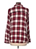 rue21 100% Rayon Plaid Red Long Sleeve Button-Down Shirt Size L - photo 2