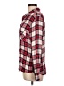 rue21 100% Rayon Plaid Red Long Sleeve Button-Down Shirt Size L - photo 5