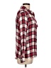 rue21 100% Rayon Plaid Red Long Sleeve Button-Down Shirt Size L - photo 4
