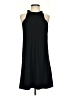 Ann Taylor 100% Polyester Solid Black Casual Dress Size 2 - photo 1