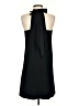 Ann Taylor 100% Polyester Solid Black Casual Dress Size 2 - photo 2