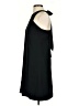 Ann Taylor 100% Polyester Solid Black Casual Dress Size 2 - photo 5