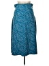 Eddie Bauer Chevron-herringbone Blue Teal Casual Skirt Size L - photo 1